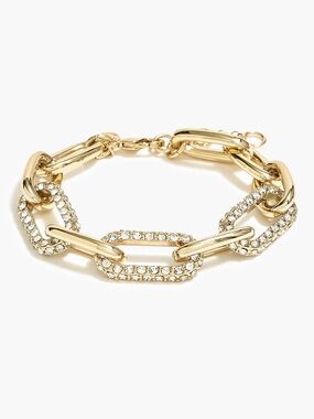 J. Crew Pavé links bracelet NWT